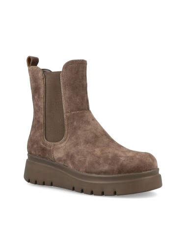 Impronte Maddalena Chelsea Veloursstiefeletten mit Keilabsatz